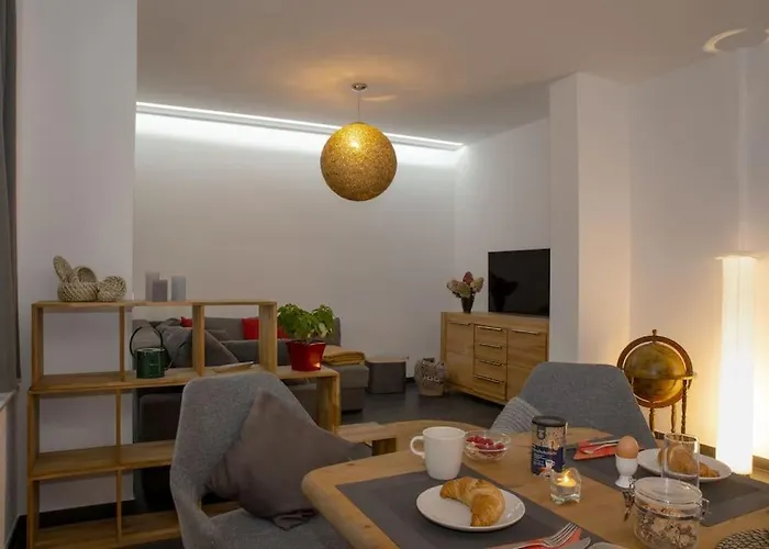 Md-7 Lutherstrasse 15 - Luxus-Wasserbett-Smarttv-Terrasse-2Schlafzimmer